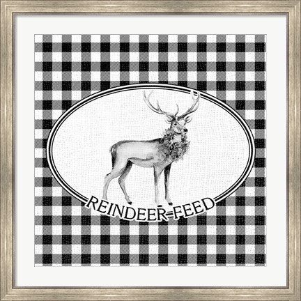 Framed Reindeer Feed Print