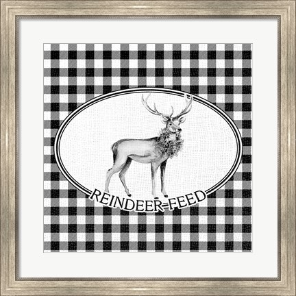 Framed Reindeer Feed Print