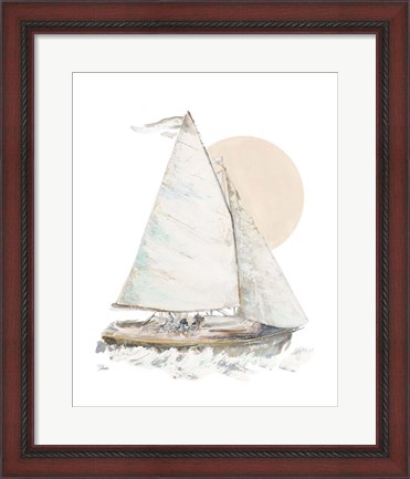 Framed Quiet Sailboat Print