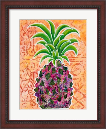 Framed Pineapple Collage II Print