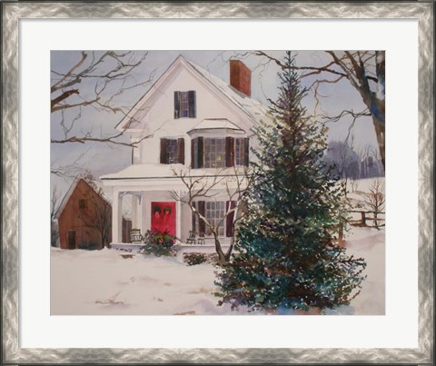 Framed Christmas Farmhouse Print