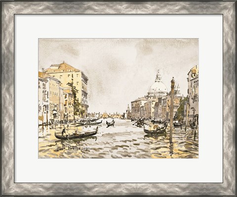 Framed Afternoon on the Great Canal Print