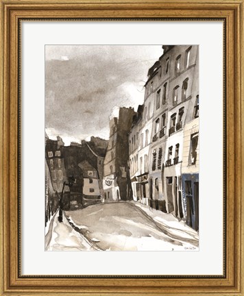 Framed Paris Street 1 Print