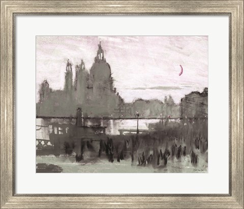 Framed Venice Moonlight Print