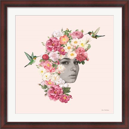 Framed Flower Girl I Print