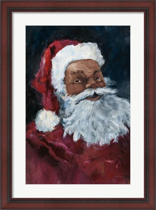 Framed Jolly Santa II Crop Print