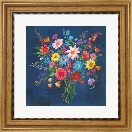 Framed Selection of Wildflowers Print