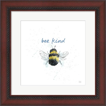 Framed Bee Harmony VII White Print