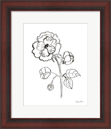 Framed Joyful Peonies II Print