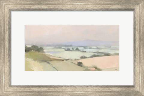 Framed Dream Valley I Neutral Crop Print
