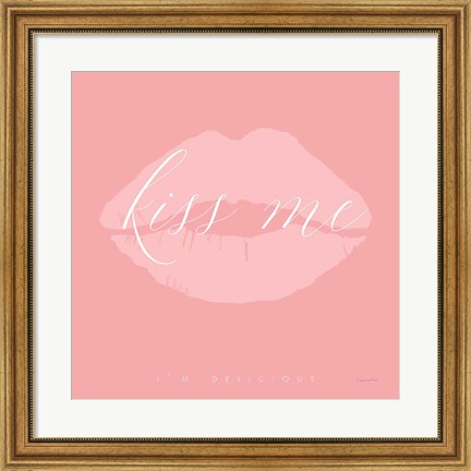 Framed Kiss Me Print