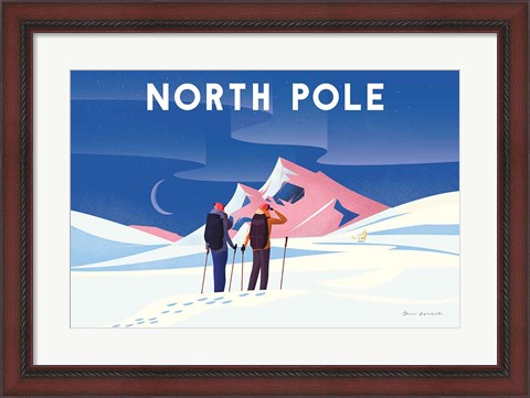 Framed North Pole Print