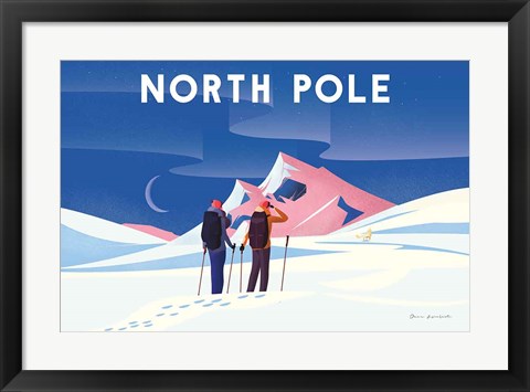 Framed North Pole Print