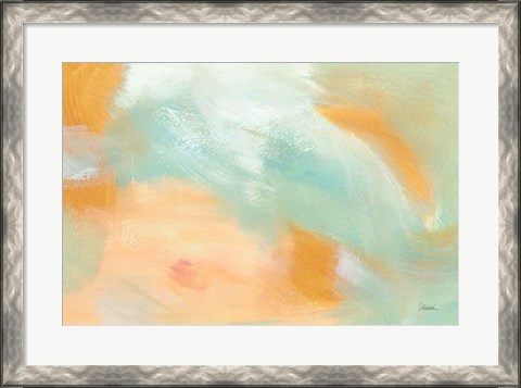 Framed Abstract Sunrise Print