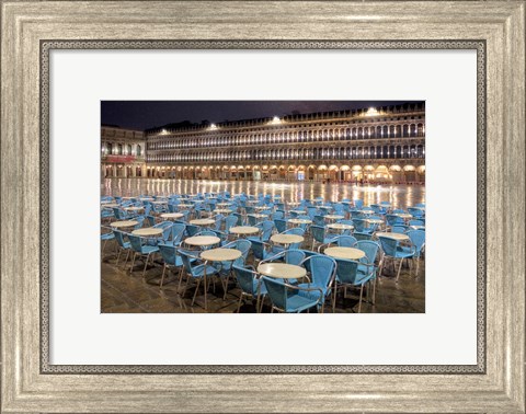 Framed Piazza San Marco At Night Print