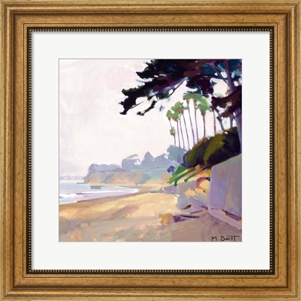 Framed Palm &amp; Cypress; Butterfly Beach Print