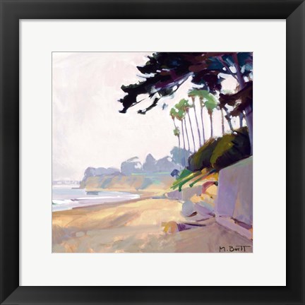Framed Palm &amp; Cypress; Butterfly Beach Print