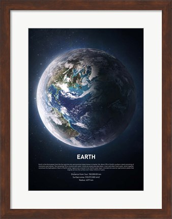 Framed Earth Print