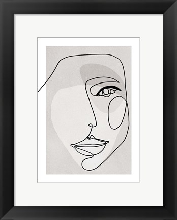 Framed Face Line 3 Print