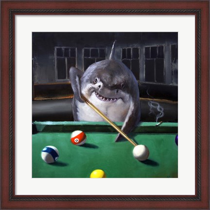 Framed Pool Shark Print