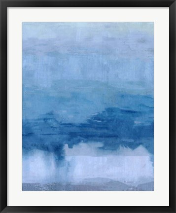 Framed Cerulean Abstract Print