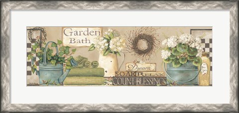 Framed Garden Bath Print