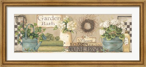 Framed Garden Bath Print