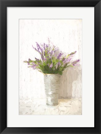 Framed Lavender on White Print