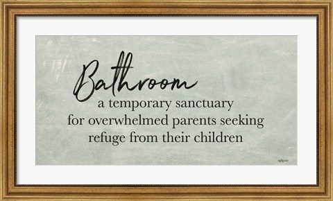 Framed Bathroom Print