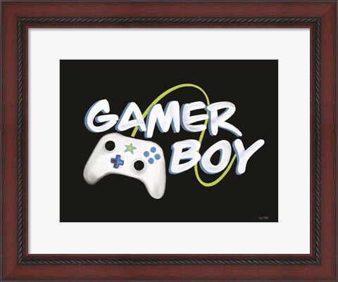 Framed Gamer Boy Print