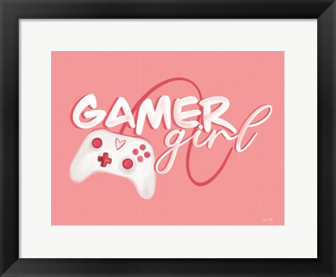 Framed Gamer Girl Print