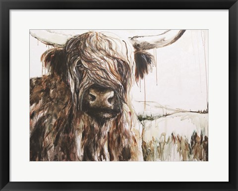 Framed Highland in the Breeze Print