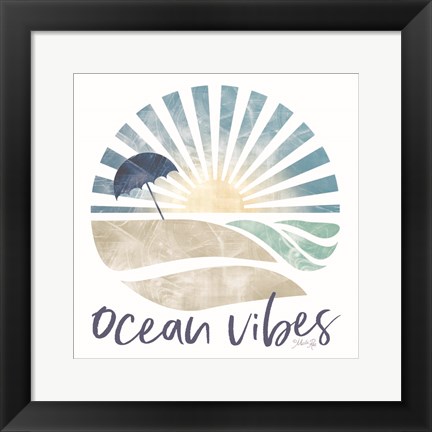 Framed Ocean Vibes Print