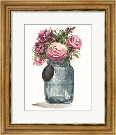 Framed Stop to Smell the Flowers Print