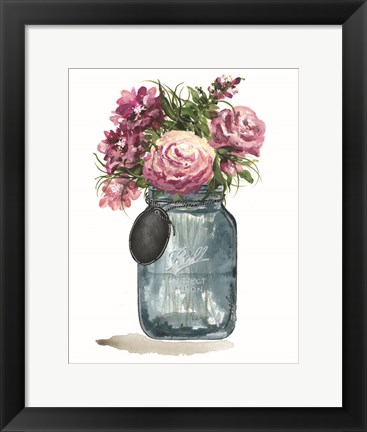 Framed Stop to Smell the Flowers Print