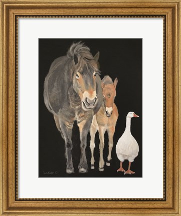 Framed Farmyard Trio Print