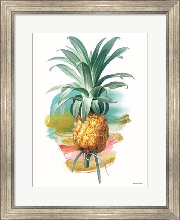 Framed Pineapple I Print