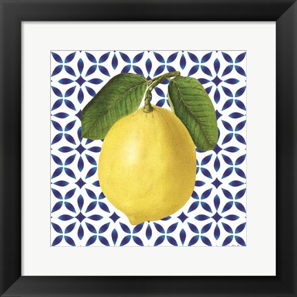 Framed Mediterranean Lemon Print