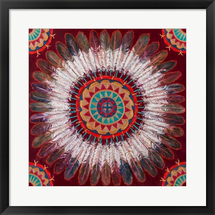 Framed Feather Power Print