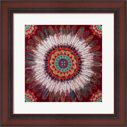 Framed Feather Power Print