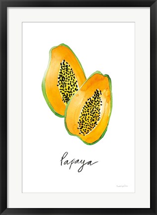 Framed Papayas Print