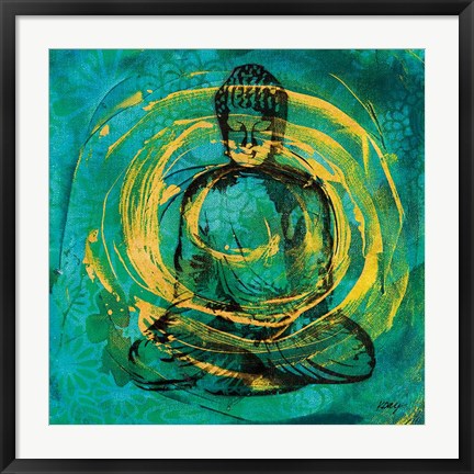 Framed Centered Buddha Print