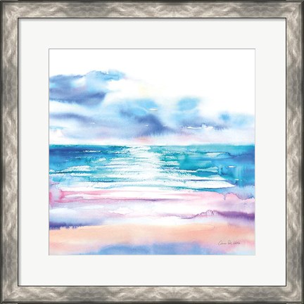 Framed Turquoise Sea II Print