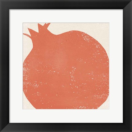 Framed Graphic Fruit I Print