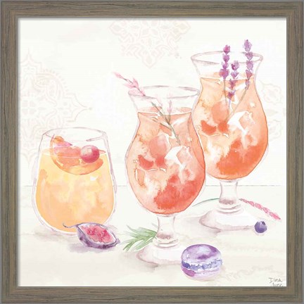 Framed Classy Cocktails III Print