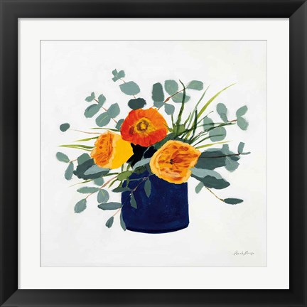 Framed Simplicity Bouquet I Print