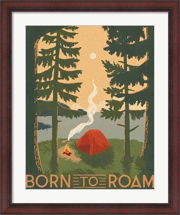 Framed Born to Roam II Print