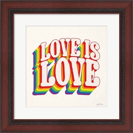 Framed Love is Love I Print