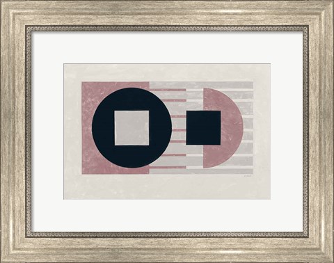 Framed Laterally Speaking Mauve Print