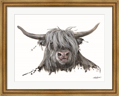 Framed Lucy the Highland Cow Print